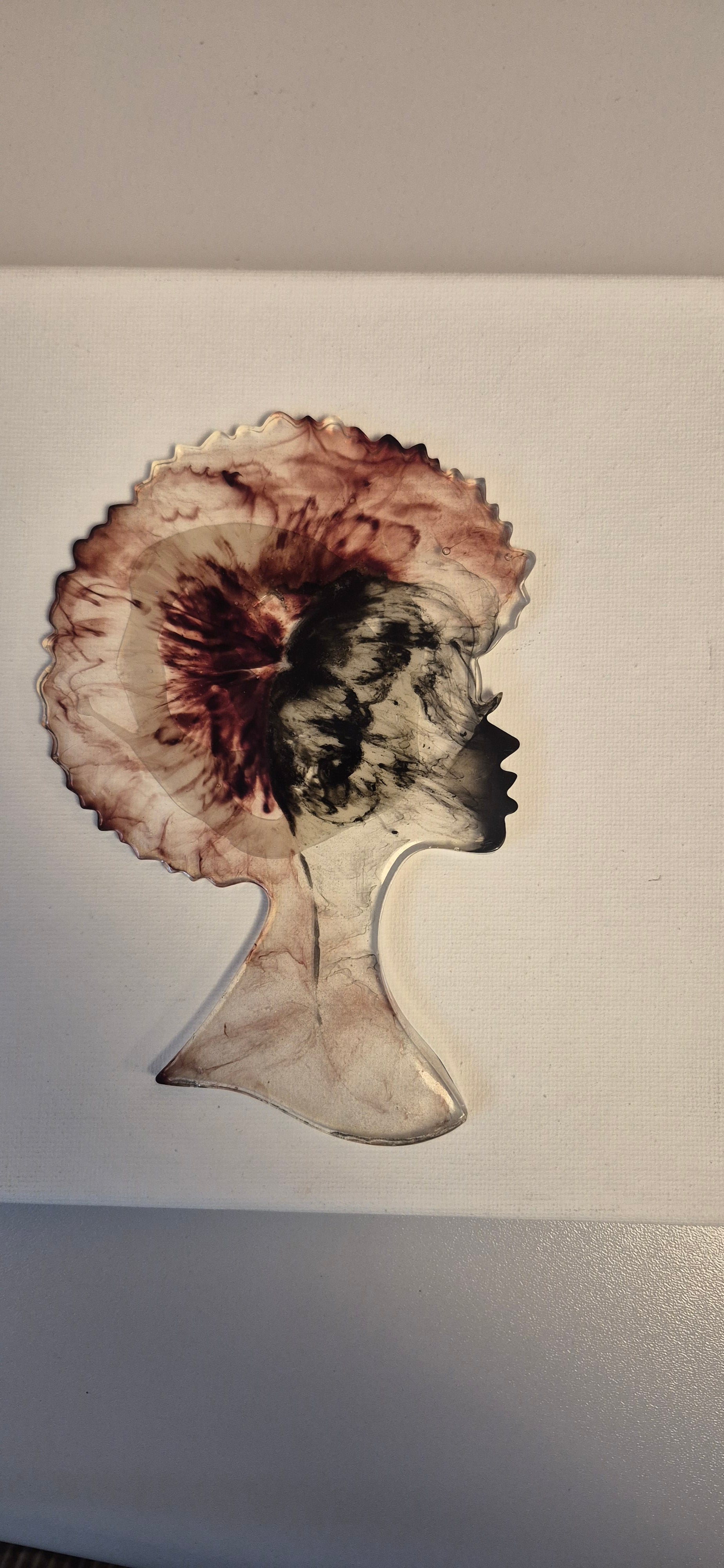 Silhouette de Pensée (petit tableau de décoration)