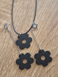 Parrure Boucles et Collier Black Angel 3