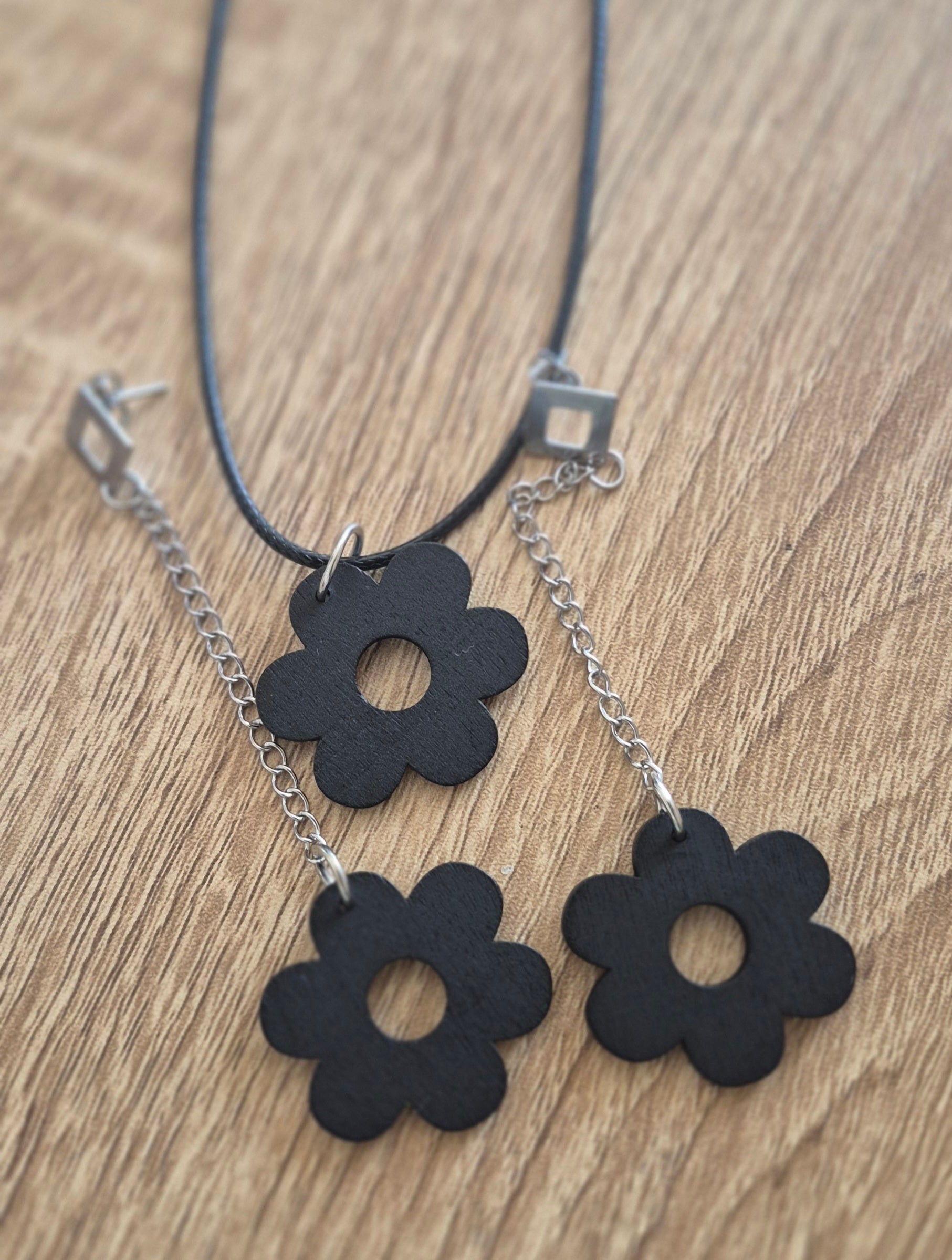 Parrure Boucles et Collier Black Angel 3